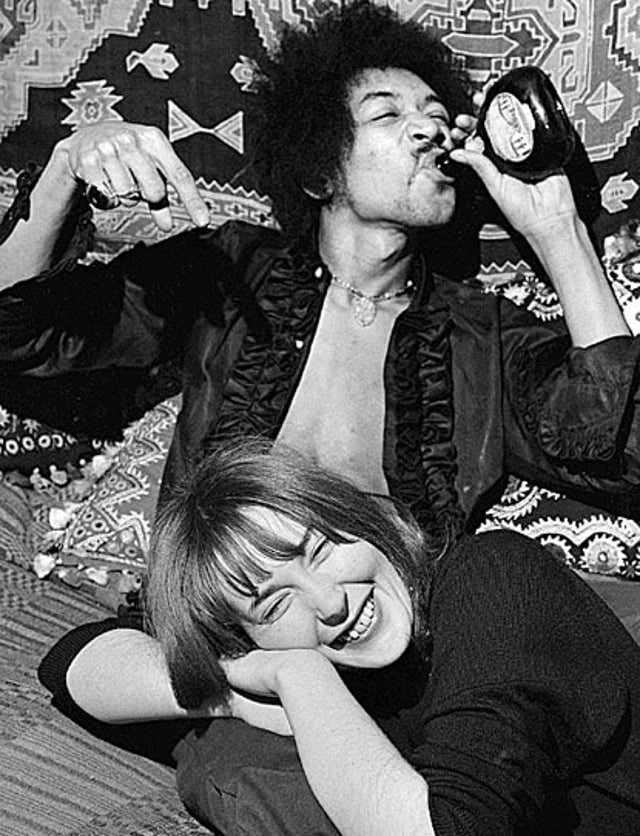 Jimi Hendrix & Kathy Etchingham