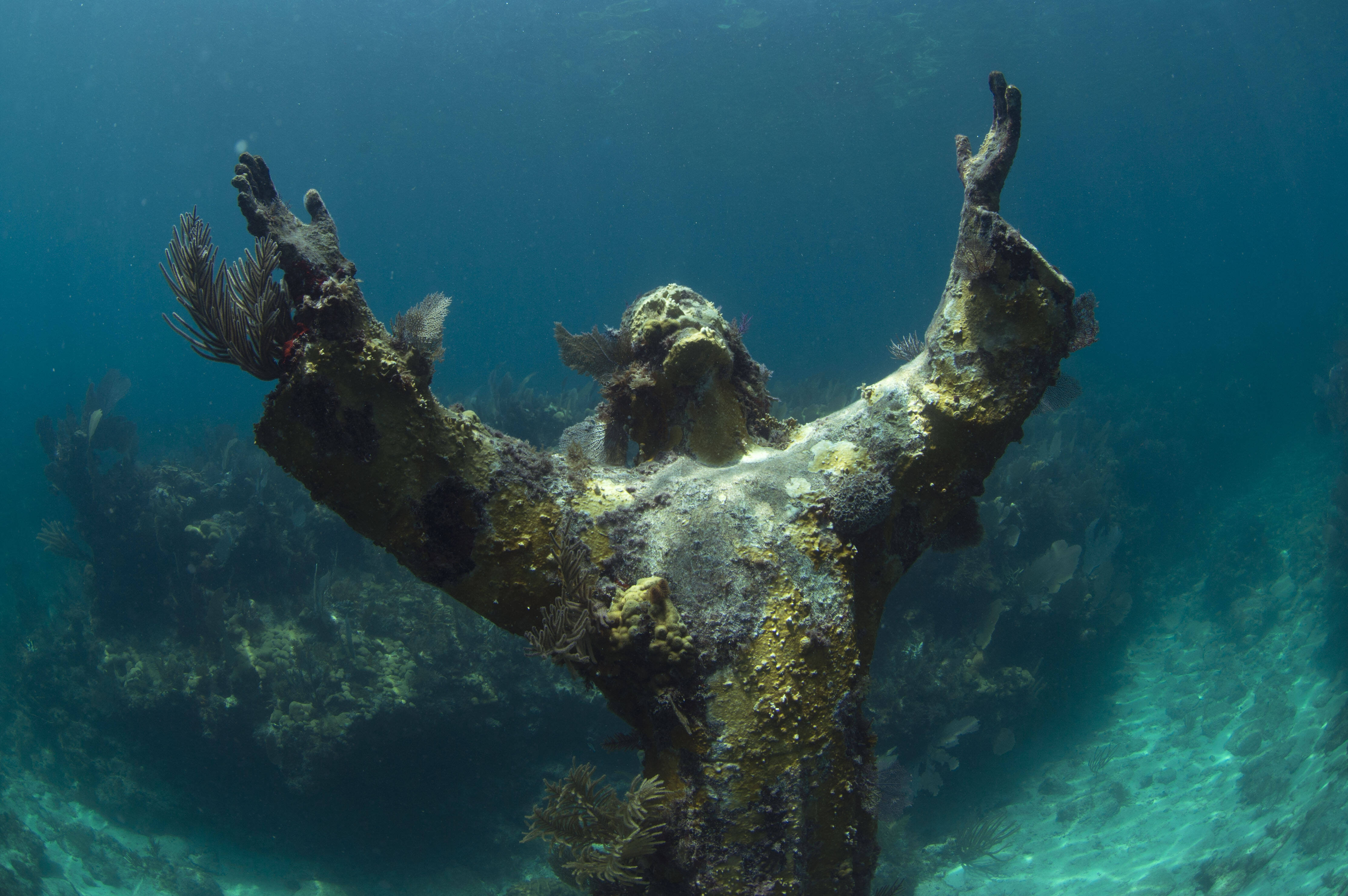 underwater Christ