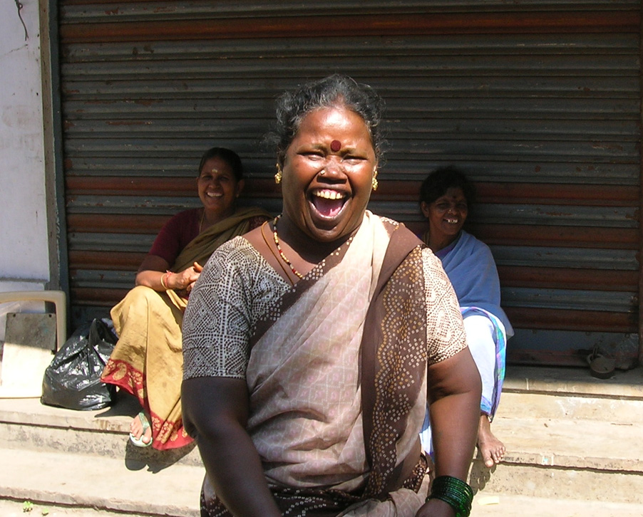 Chennai woman laughing